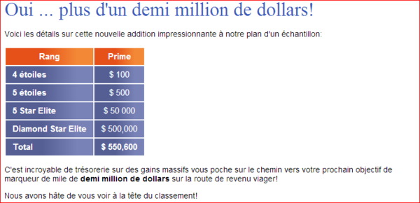 ÉPOUSTOUFLANT! DE NOUVELLES PRIMES